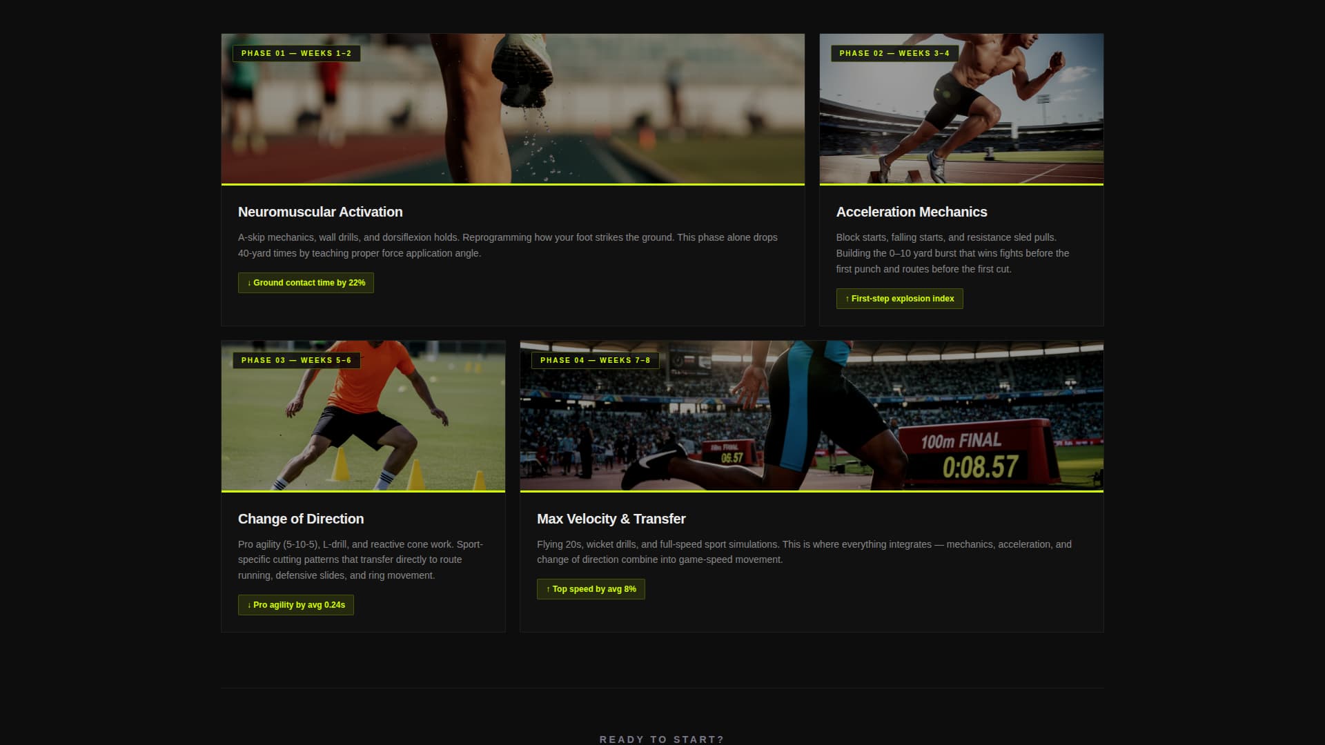 Sprint - Elite Speed & Agility Landing Page Template