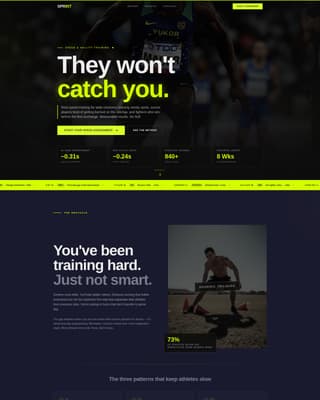 Sprint - Elite Speed & Agility Landing Page Template