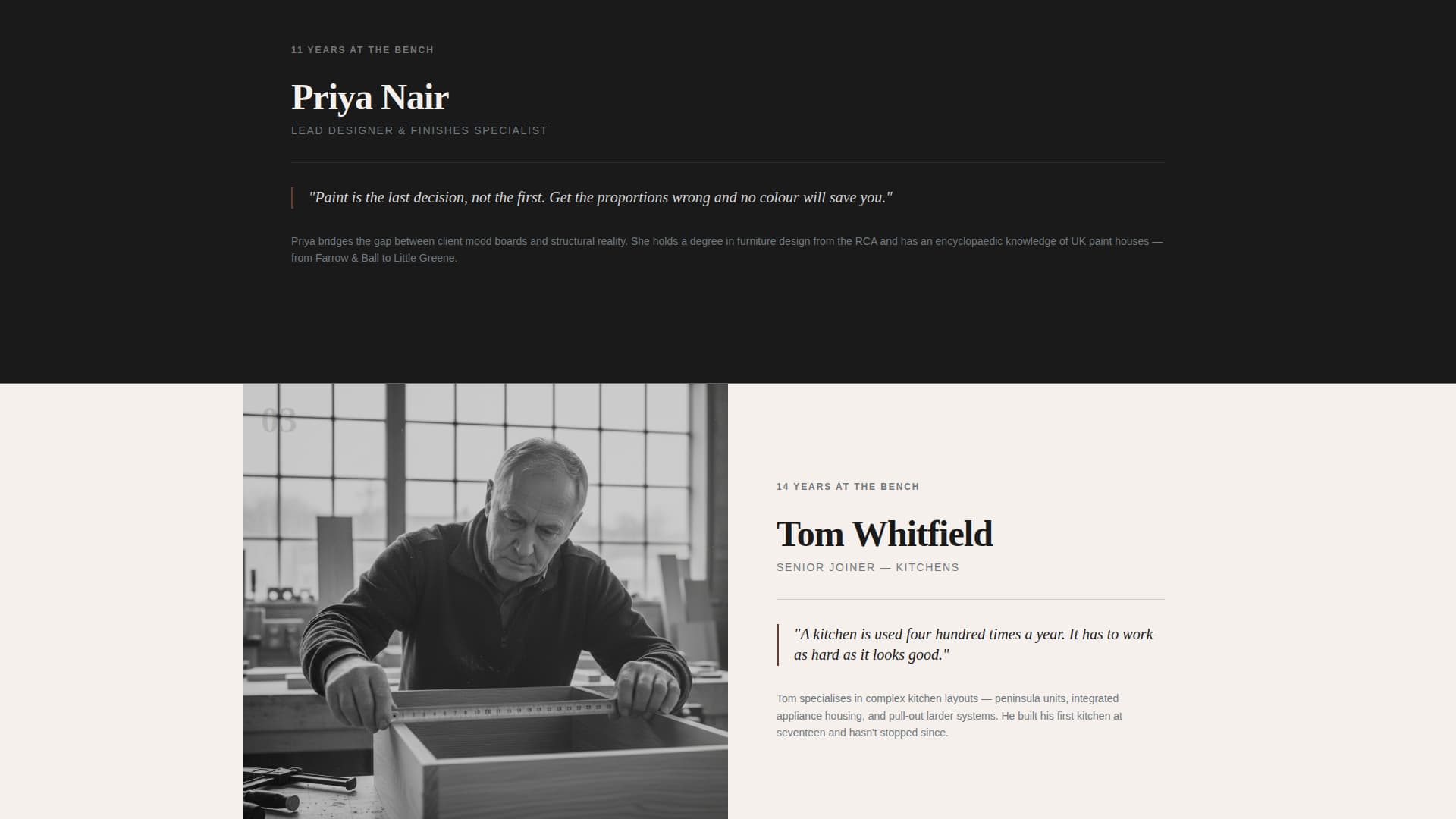 Cabinet Maker Business Blog Website Template