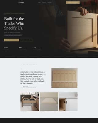 Craft — Expert Custom Carpentry Landing Page Template