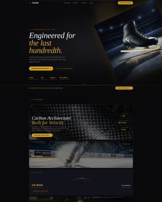 Blade - Cinematic Speedskating Landing Page Template