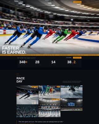 Blade - Elite Speedskating Landing Page Template
