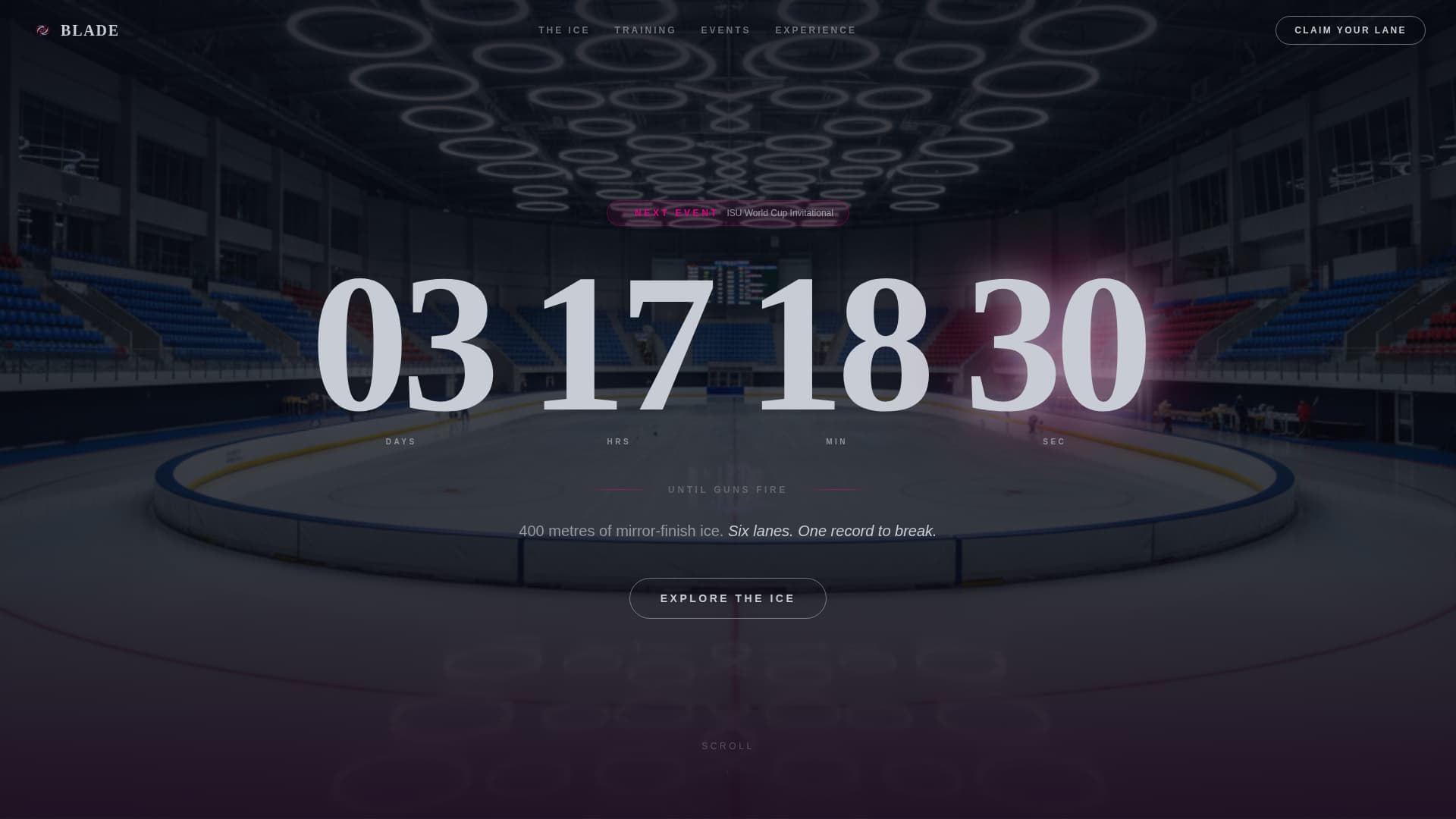 Edge — Thrilling Speed Skating Landing Page Template