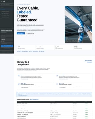 Cable Installer Business Professional Website Template