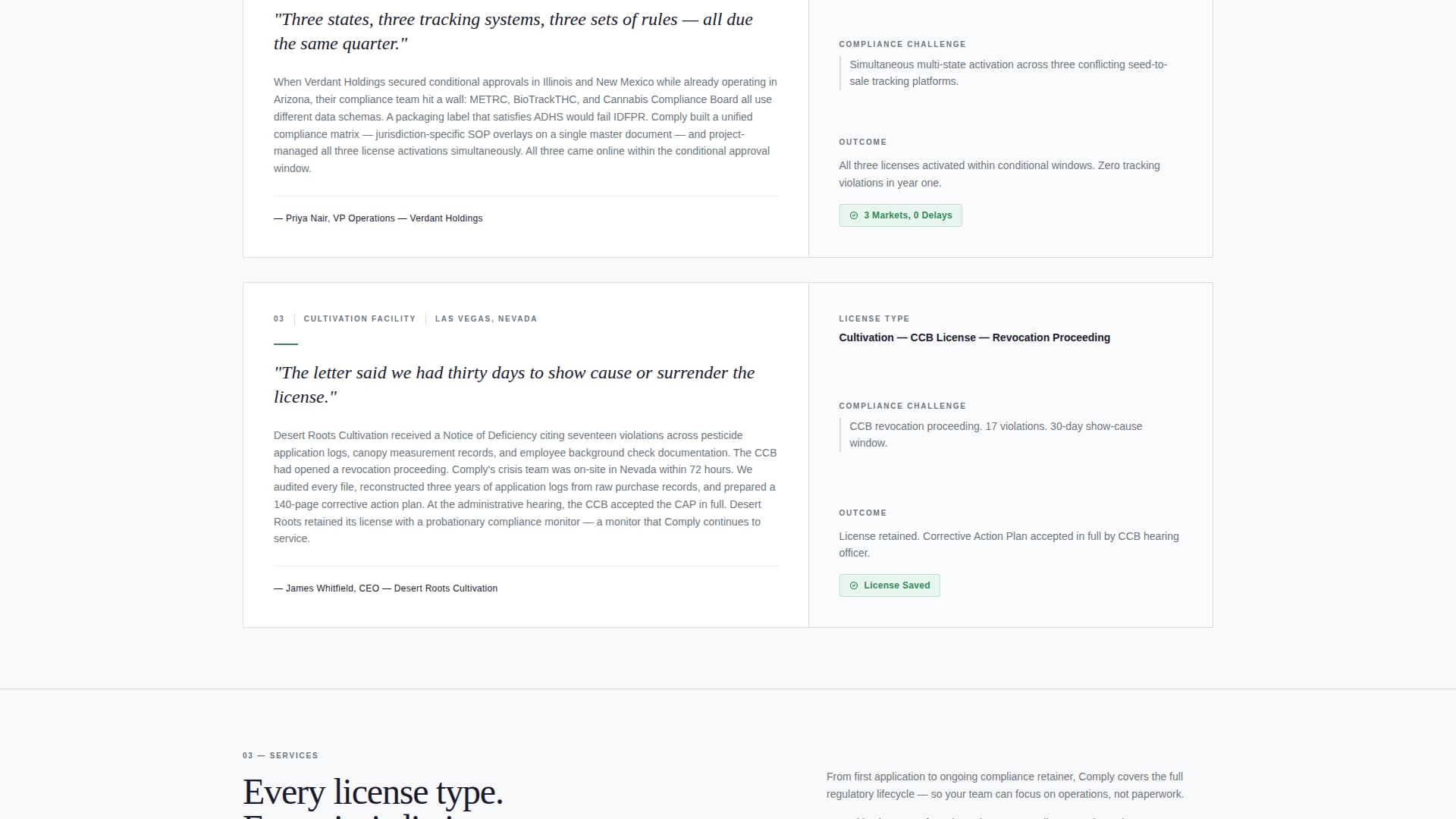 Cannabis Consulting Reviews Website Template