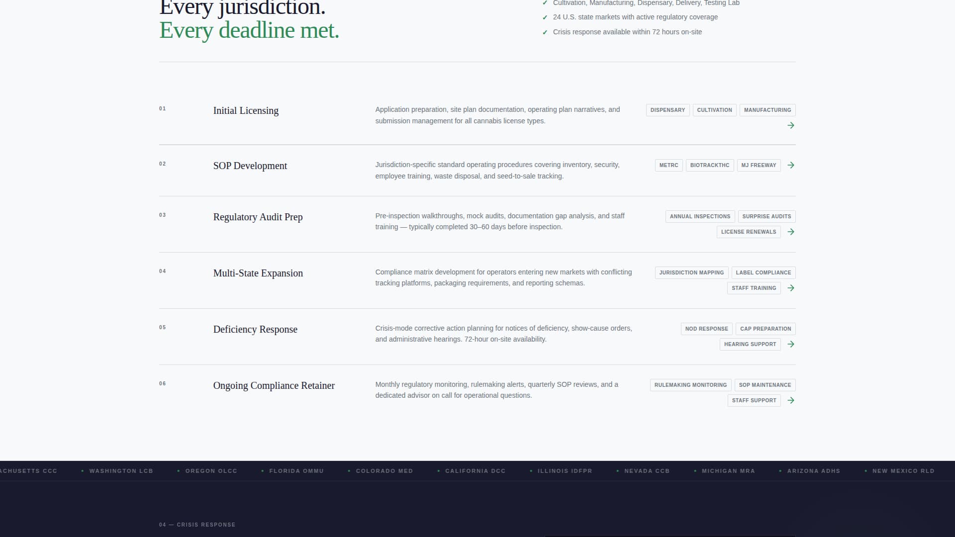 Cannabis Consulting Reviews Website Template