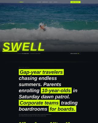 Crest — Powerful Ocean Athletics Landing Page Template