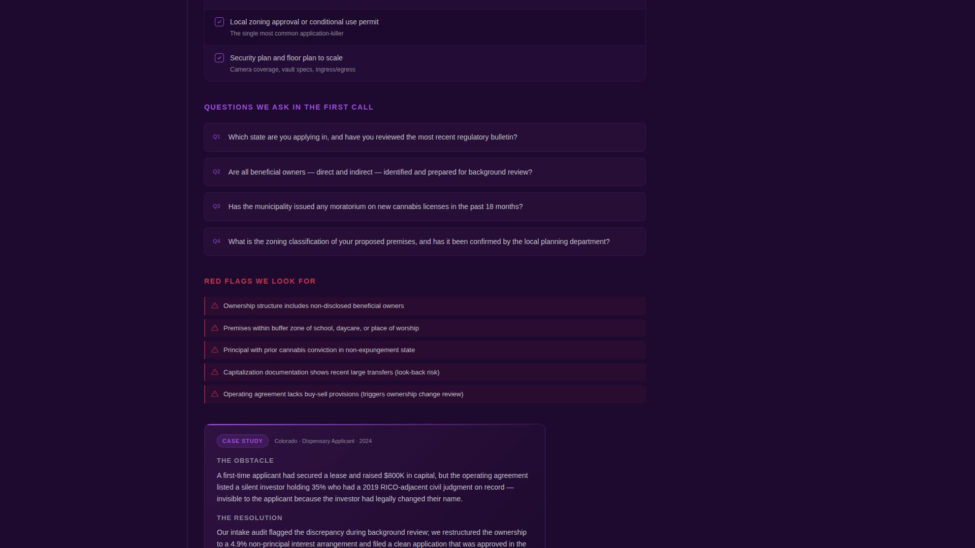 Cannabis Consulting Booking Website Template