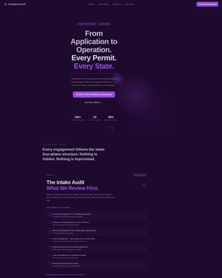 Cannabis Consulting Booking Website Template