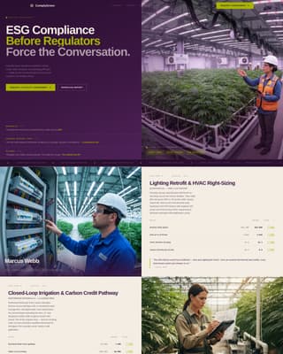 Cannabis Consulting Portfolio Website Template