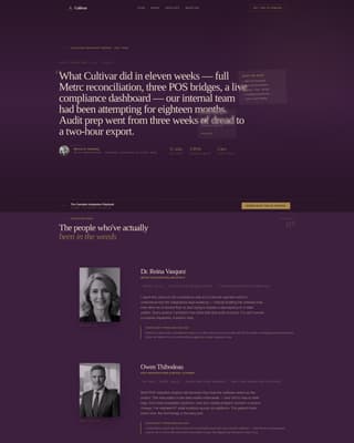Cannabis Consulting Reviews Website Template