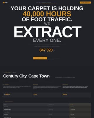 Fibre - Precision Carpetcleaning Landing Page Template