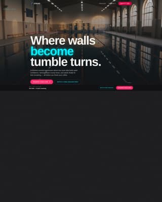 Stroke - Electrifying Swim School Landing Page Template