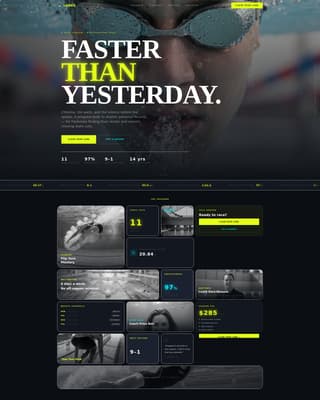 Lanes - High Impact Swimming Landing Page Template