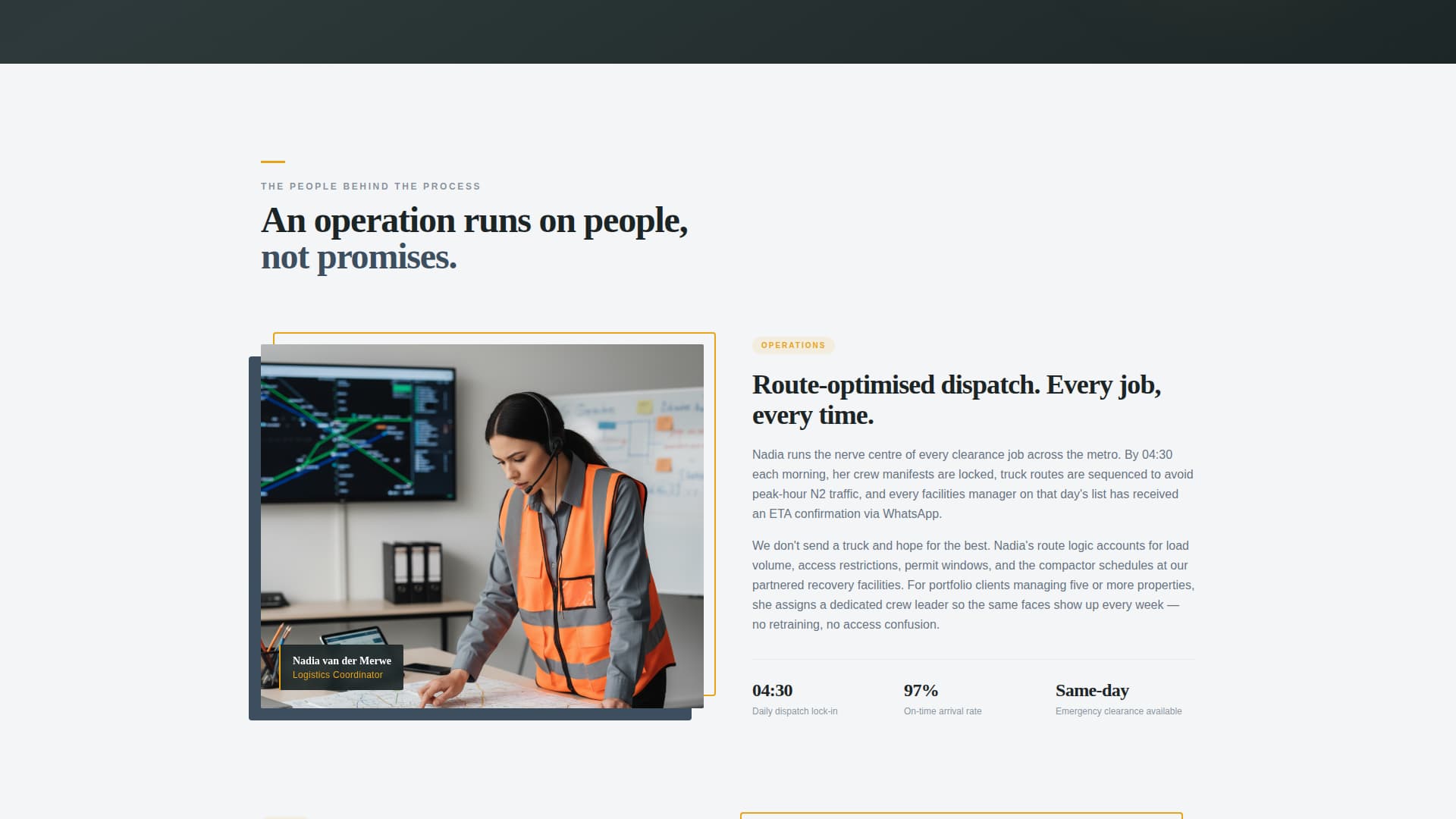 Haul - Precision Commercial Landing Page Template