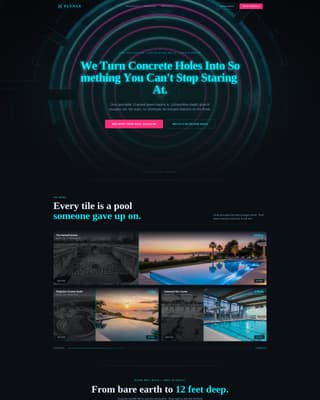 Plunge - Electrifying Pool Renovation Landing Page Template