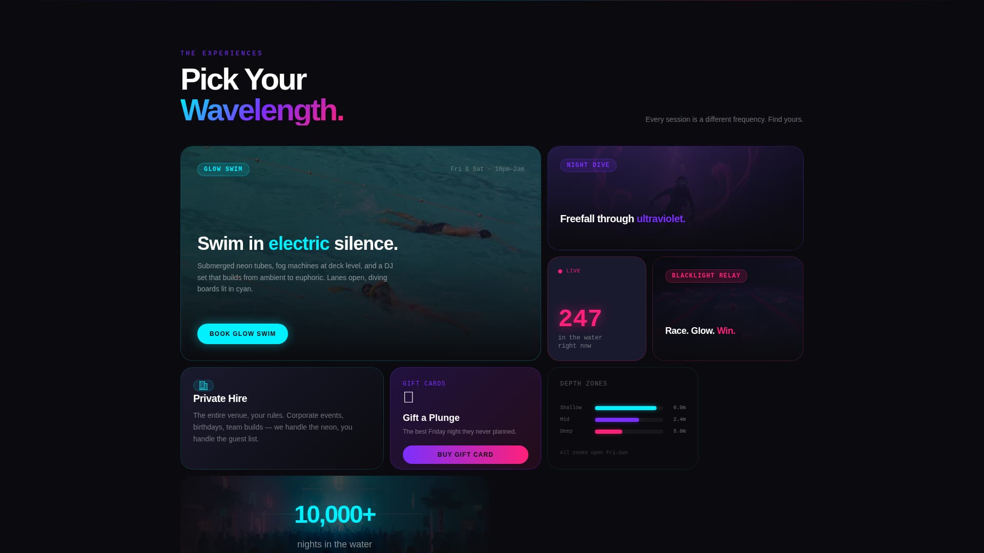 Cascade — Thrilling Aquatic Sports Landing Page Template