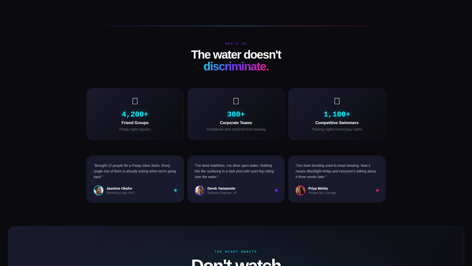 Cascade — Thrilling Aquatic Sports Landing Page Template