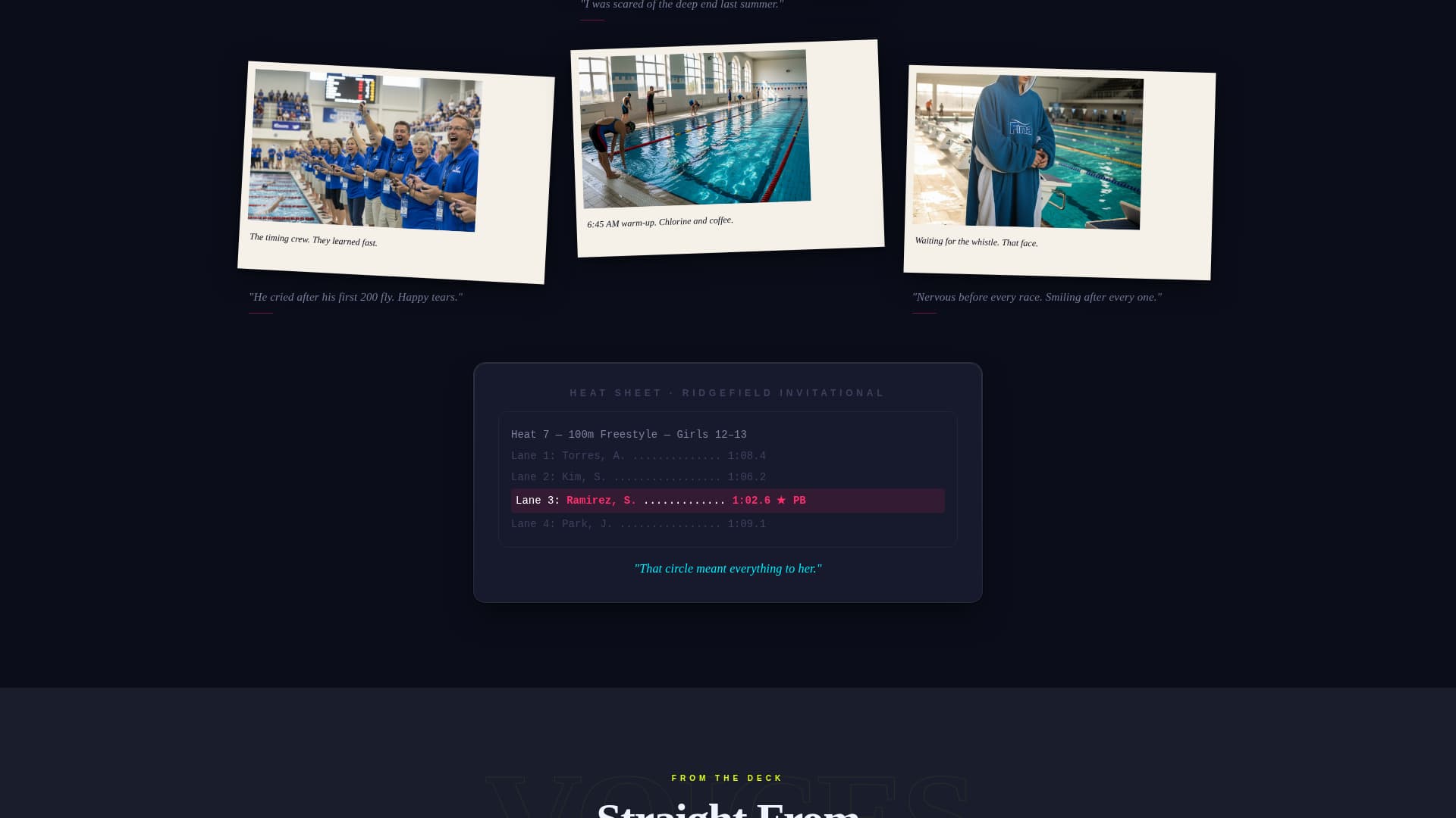 Splash - Electric Swimming Landing Page Template