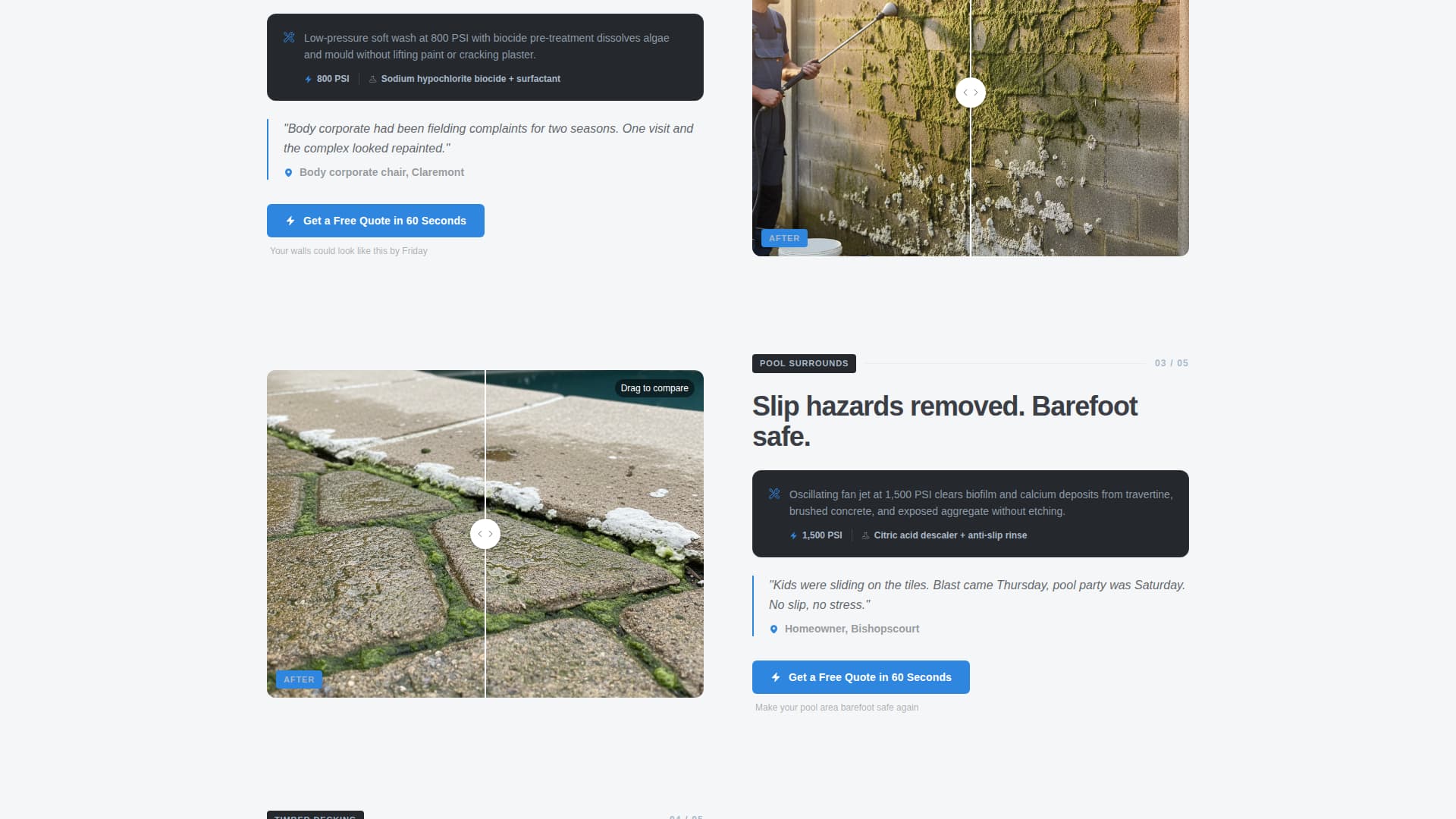 Blast - Professional Pressurewashing Landing Page Template