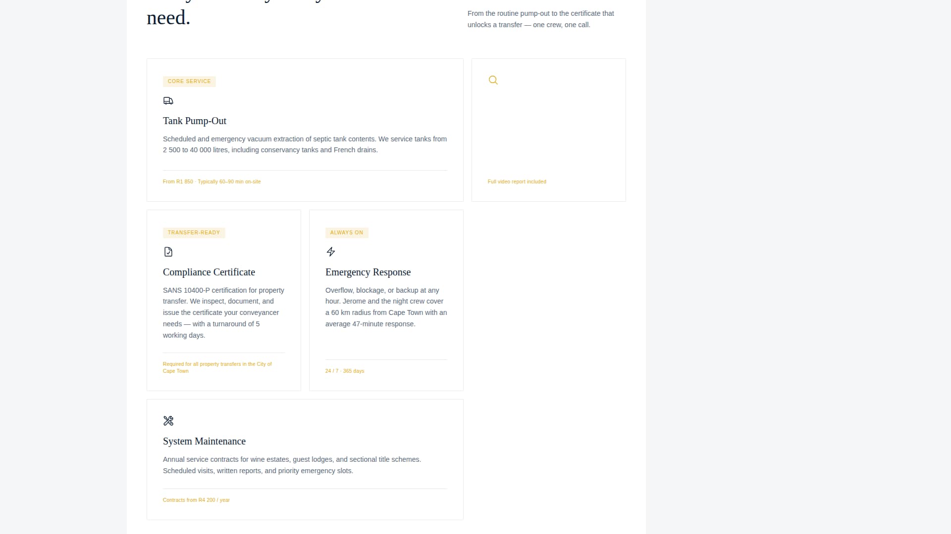 Drain - Authoritative Septic Landing Page Template
