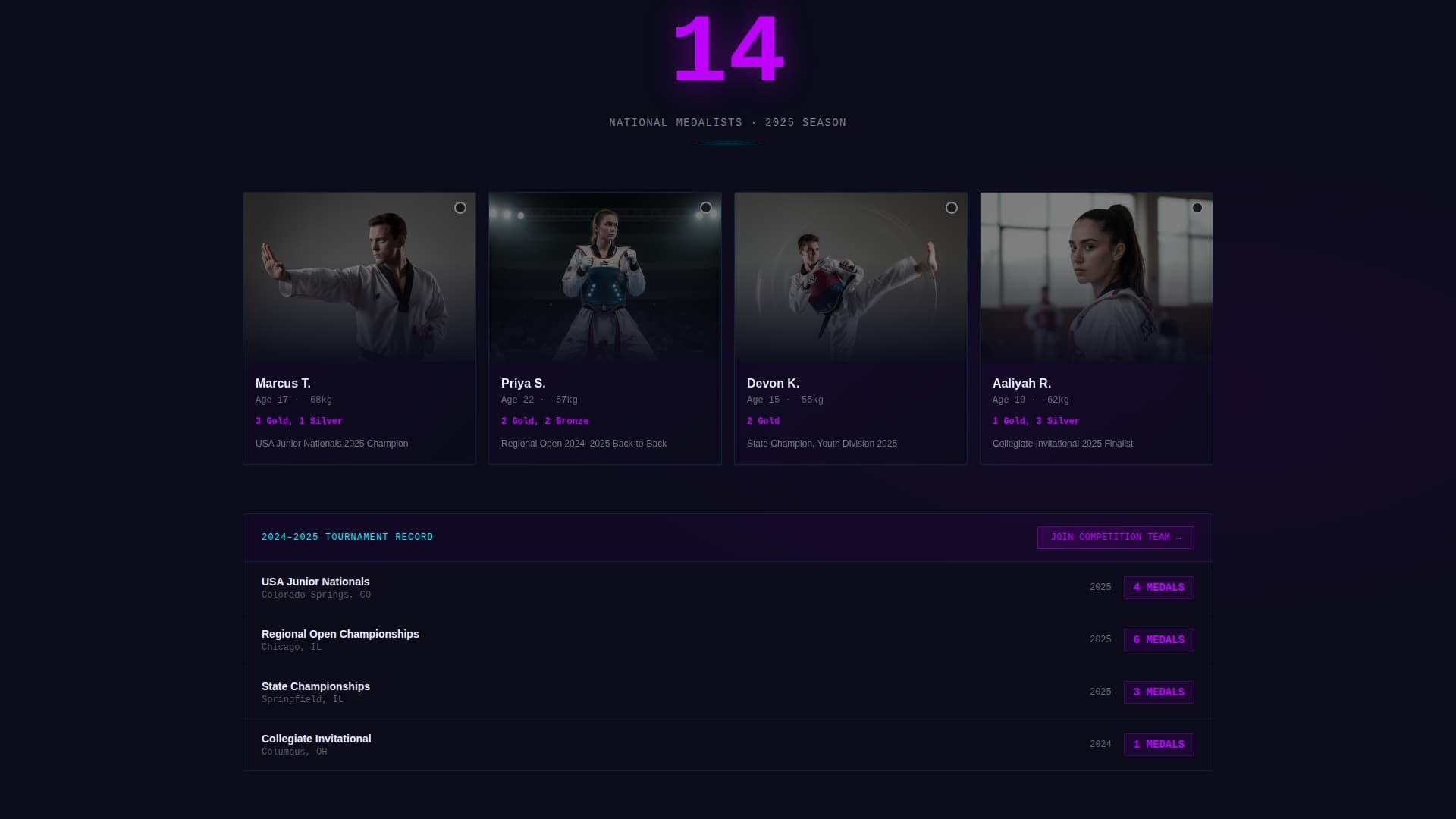 Dojang - Elite Taekwondo Landing Page Template