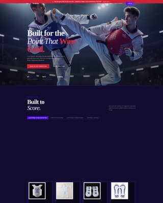Dobok - Elite Taekwondo Landing Page Template
