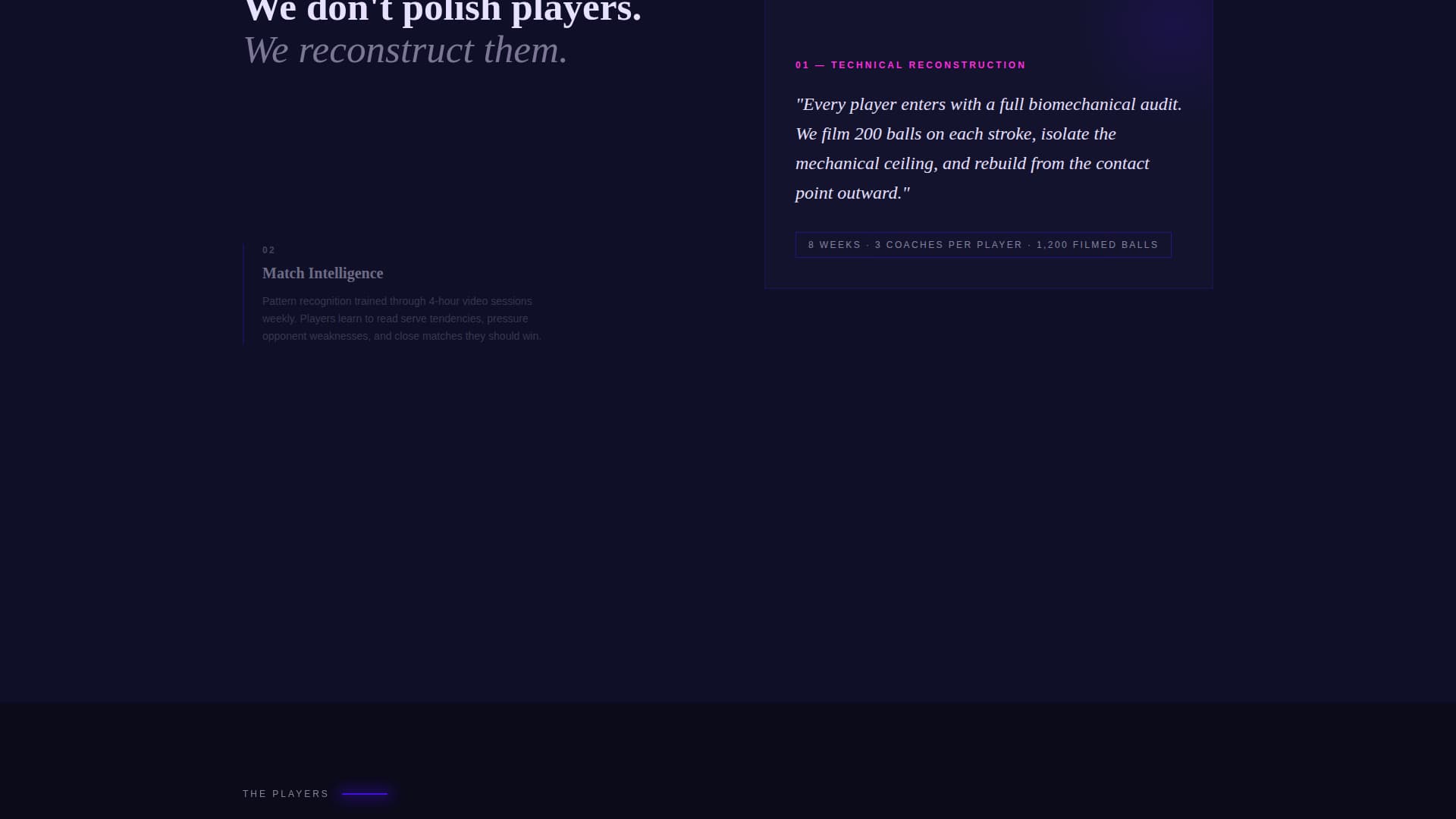 Volley - Elite Tennis Landing Page Template