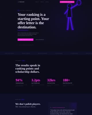 Volley - Elite Tennis Landing Page Template