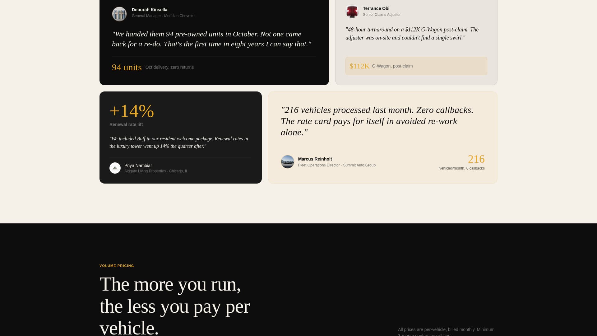 Car Detailing Marketing Pricing Website Template
