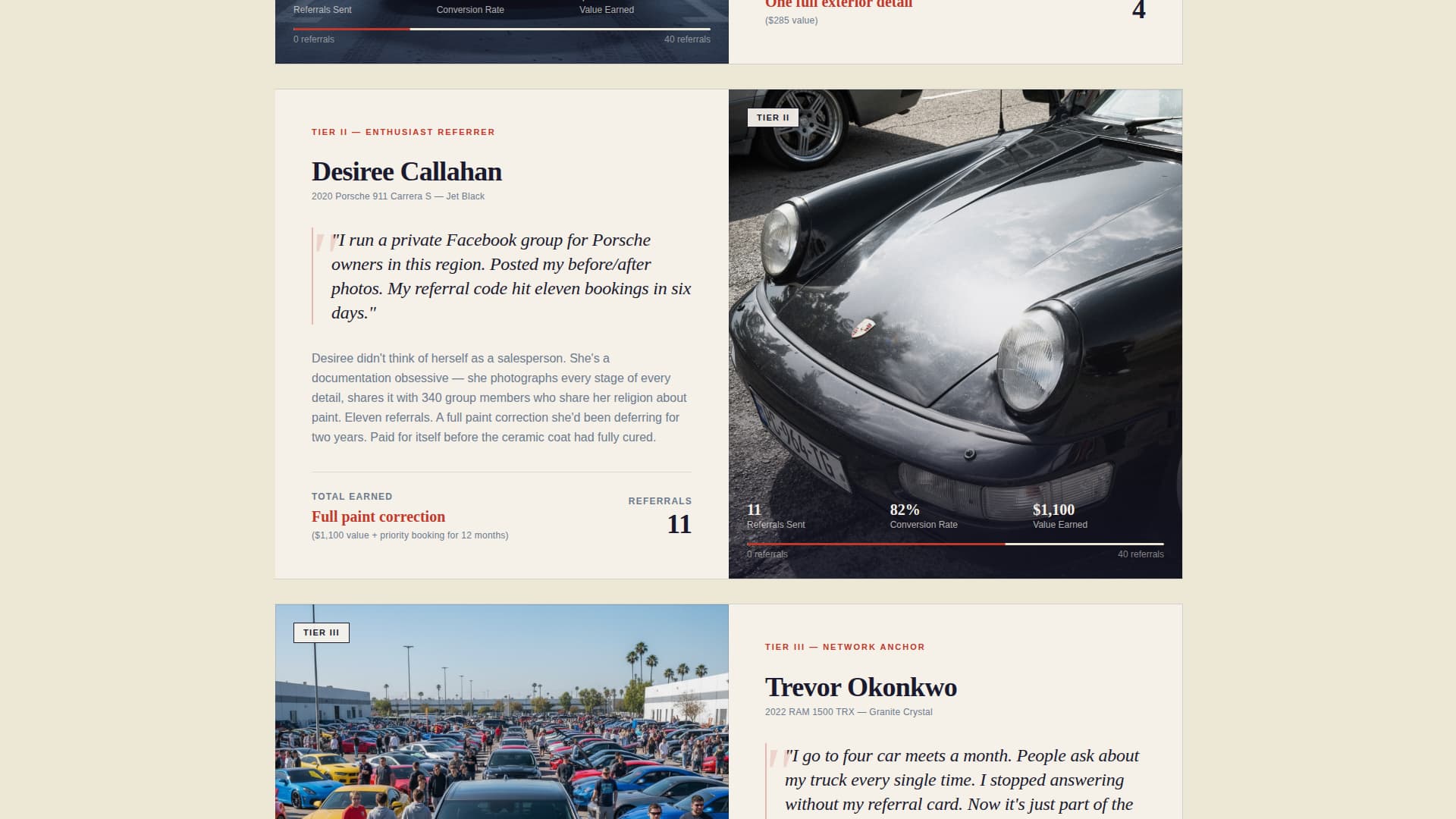 Car Detailing Marketing Portfolio Website Template