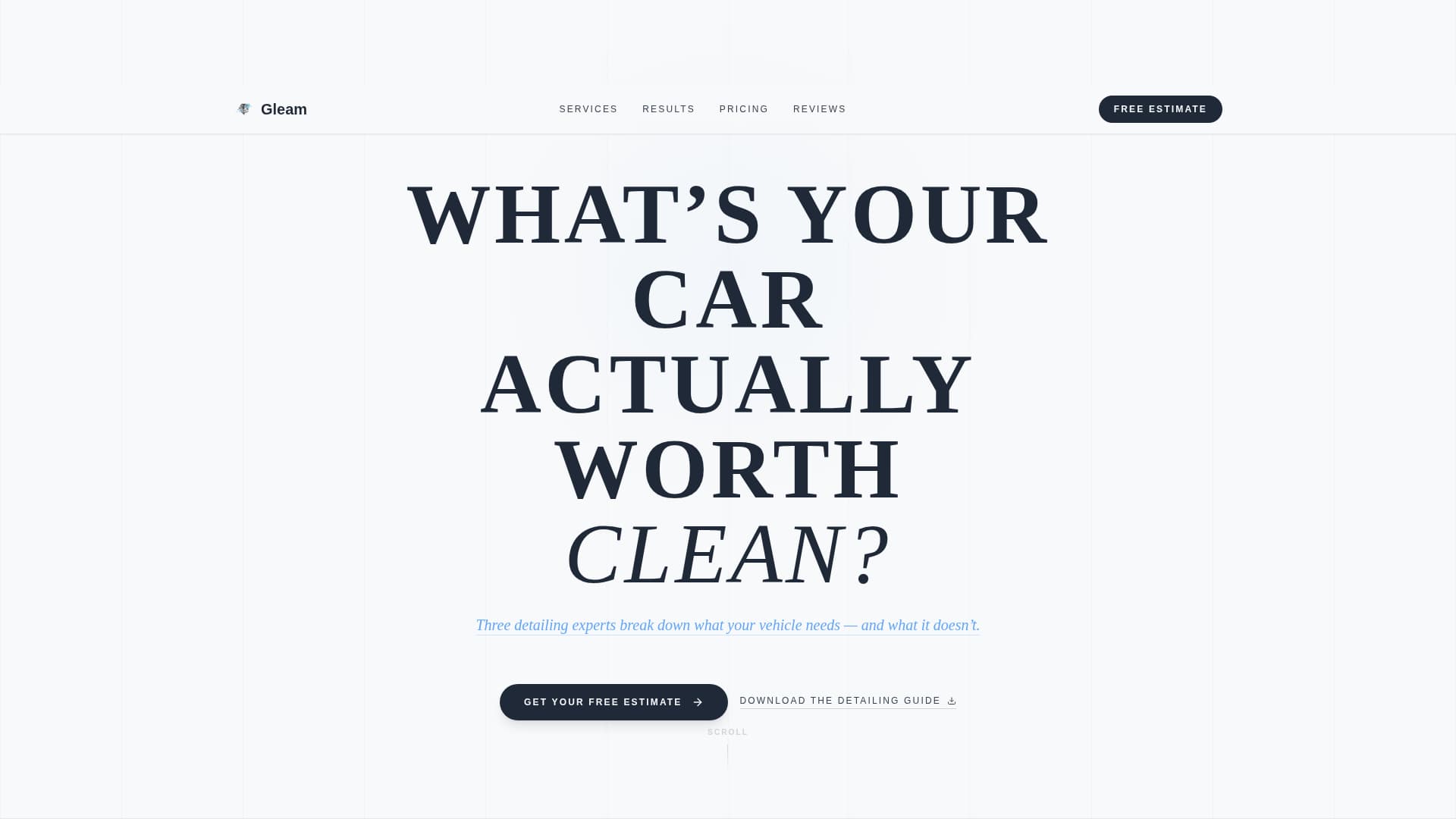 Car Wash Marketing Blog Website Template
