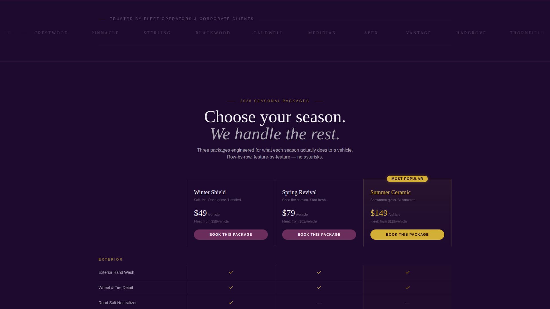 Gleam - Executive Carwash Landing Page Template