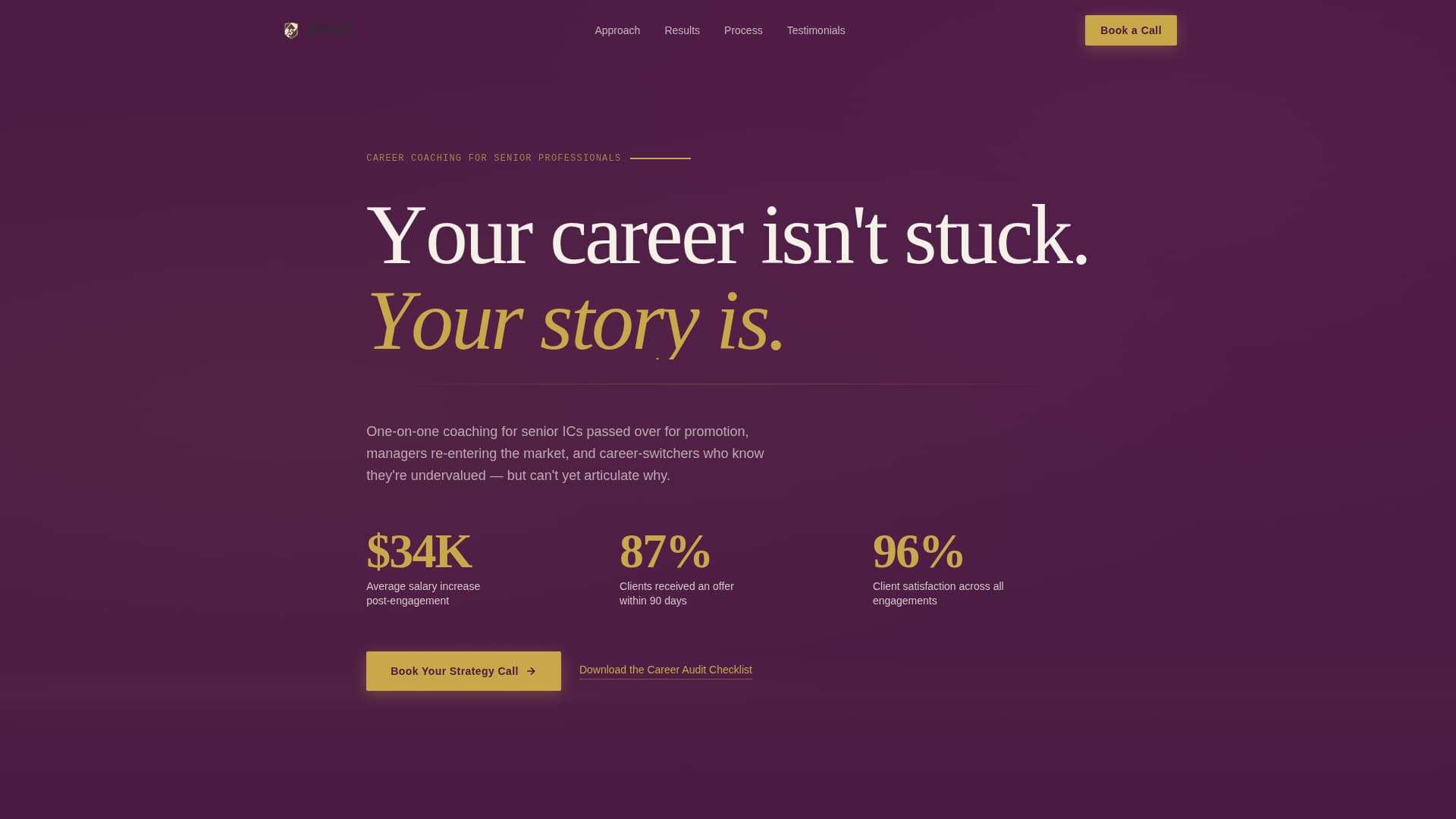 Career Coach Specialist Careers Website Template
