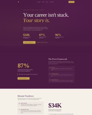 Career Coach Specialist Careers Website Template