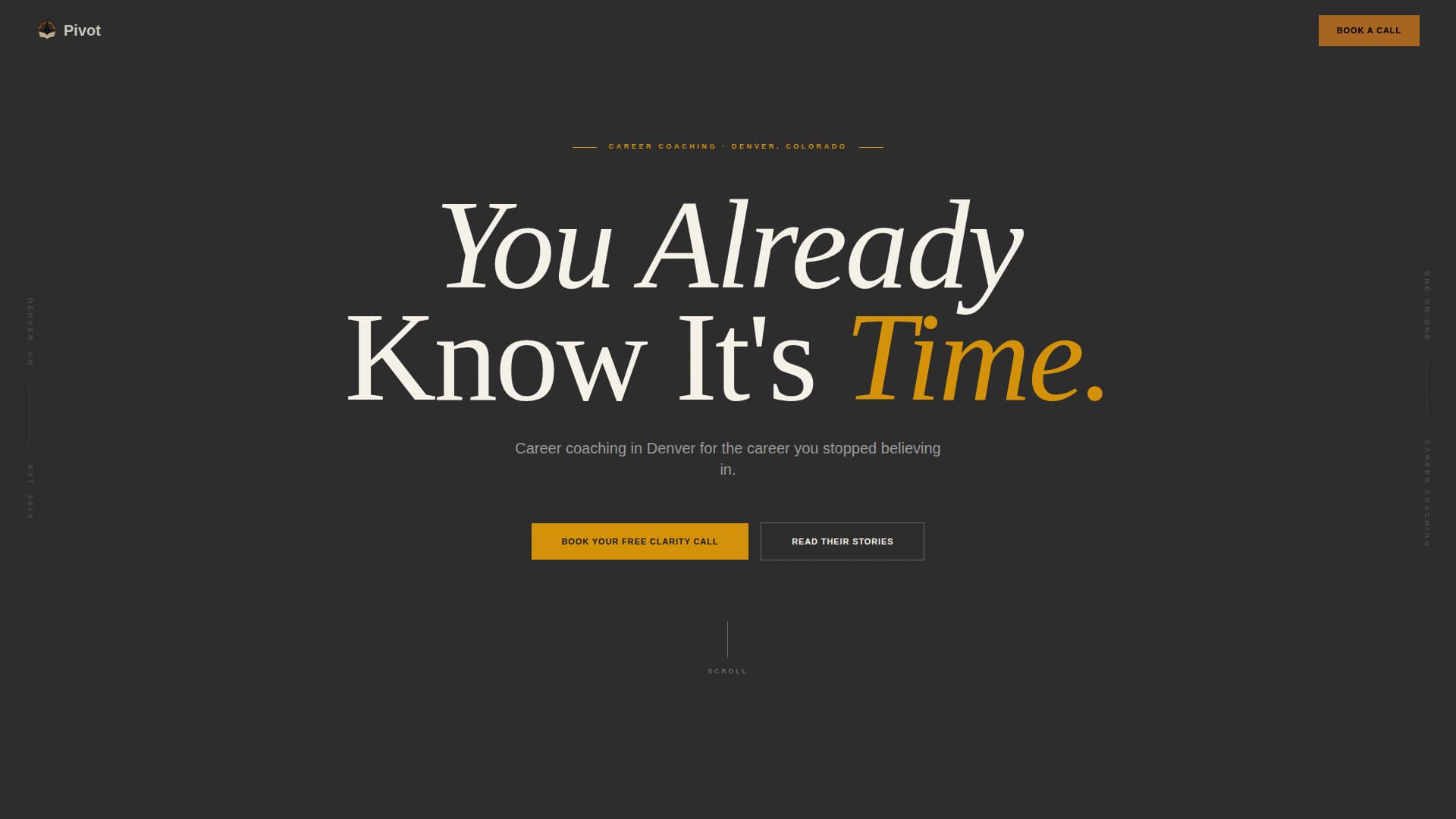 Career Coach Specialist Booking Website Template