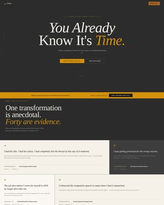 Career Coach Specialist Booking Website Template