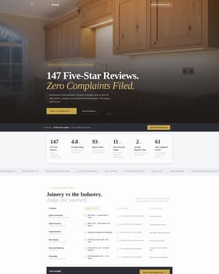 Joinery - Trusted Carpenter Landing Page Template