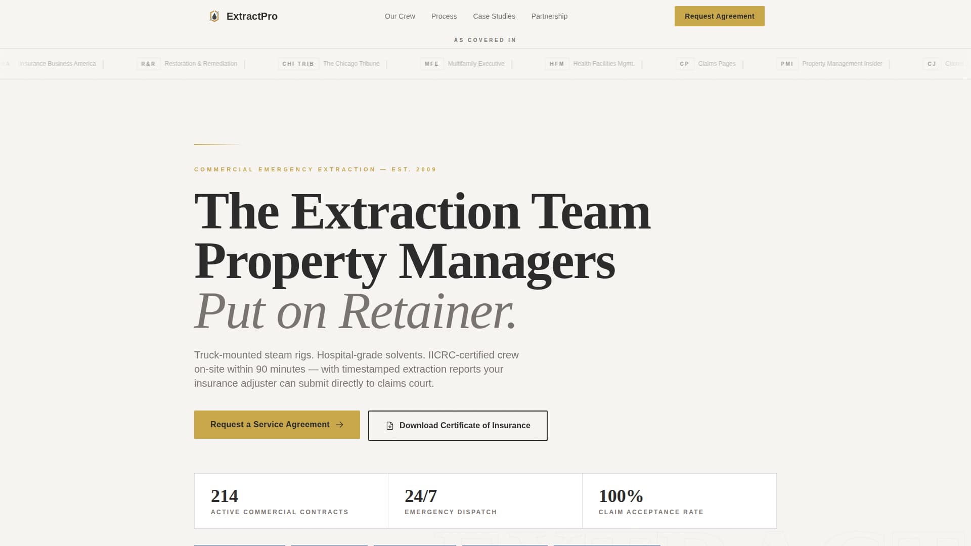 Carpet Cleaner Marketing Professional Website Template