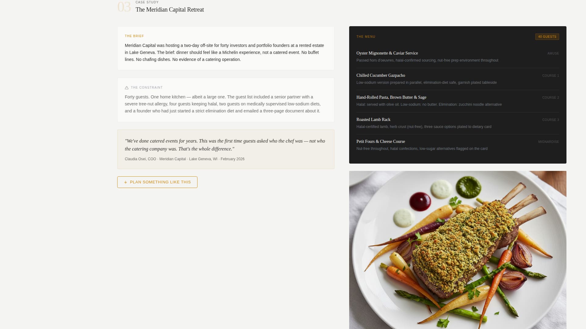 Sear - Precision Chef Landing Page Template