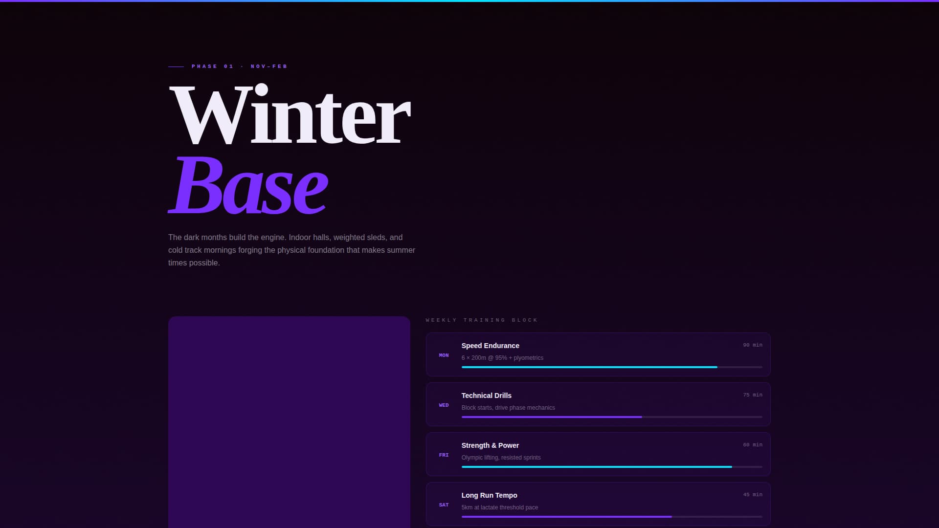 Track & Field Booking Website Template