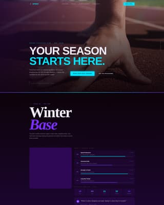 Track & Field Booking Website Template