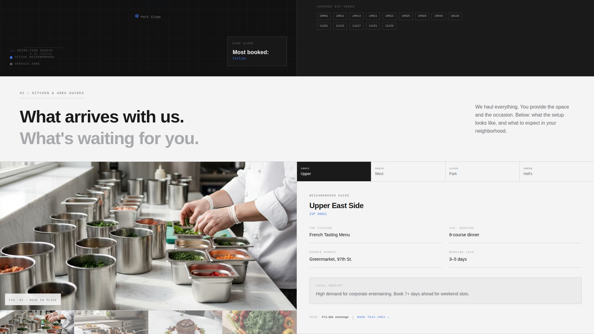 Dispatch - Precision Chef Landing Page Template