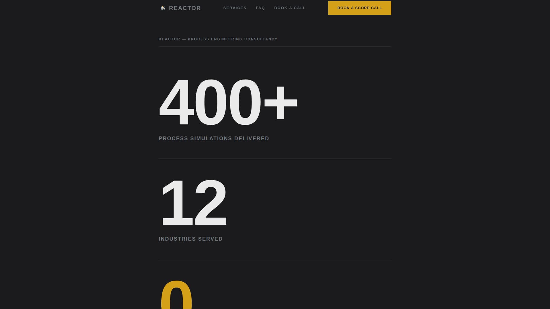Reactor - Trusted Chemicalengineering Landing Page Template