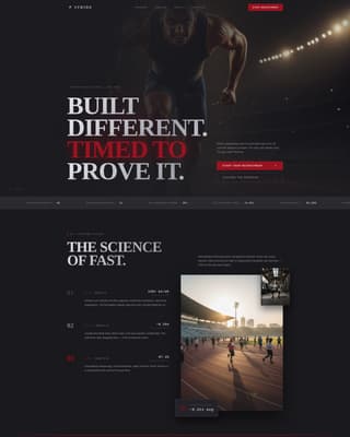 Stride - Powerful Track & Field Landing Page Template