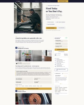Wrench - Trusted Appliance Landing Page Template