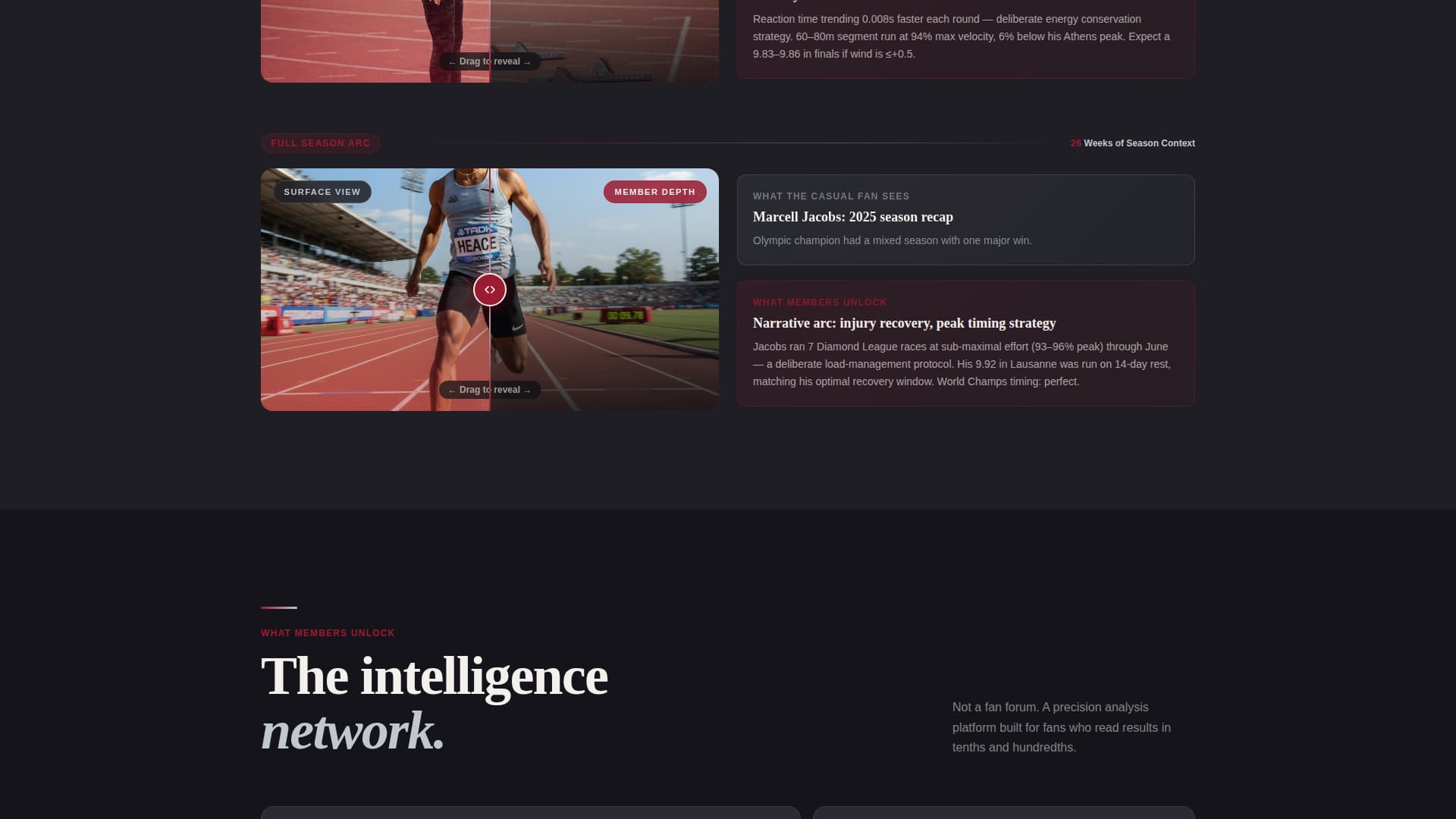 Dash — Elite Track Athletics Landing Page Template