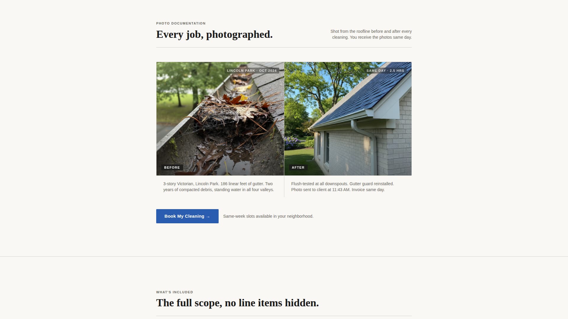 Gutter - Authoritative Chicago Landing Page Template