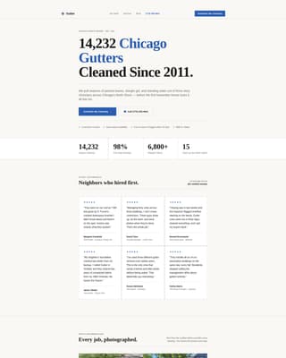 Gutter - Authoritative Chicago Landing Page Template