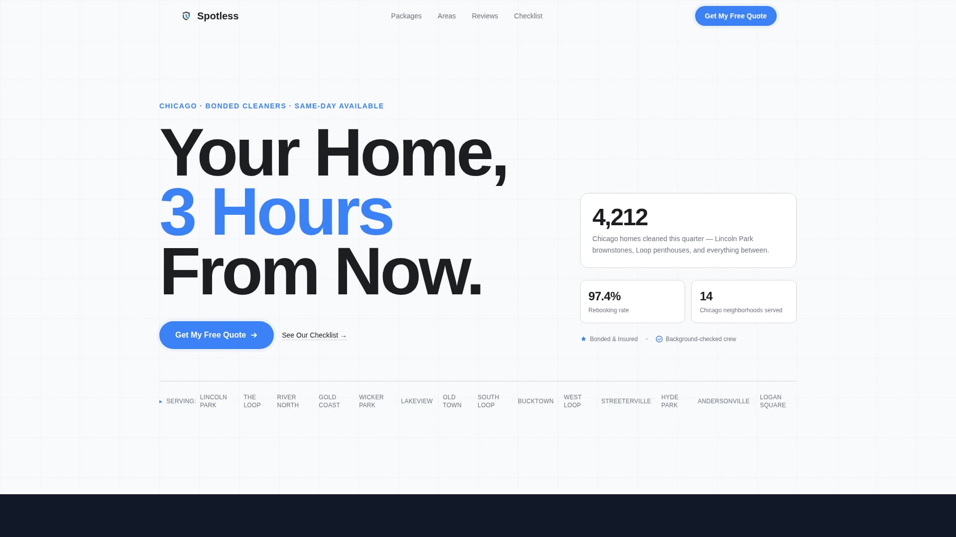 Spotless - Premium Cleaning Landing Page Template